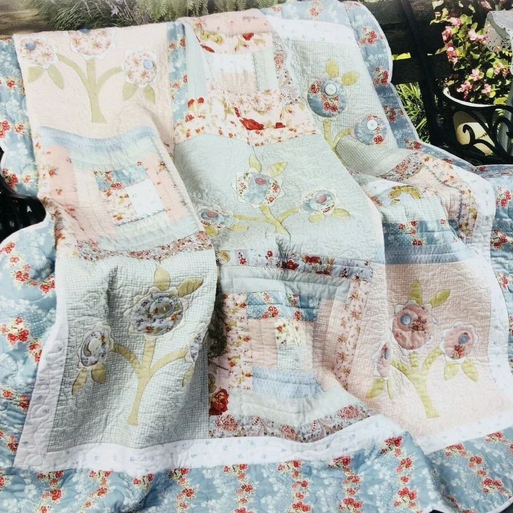 Passion For Posies‎ 4 Cottage Garden Floral Quilt Patterns By Laurie Bird PB